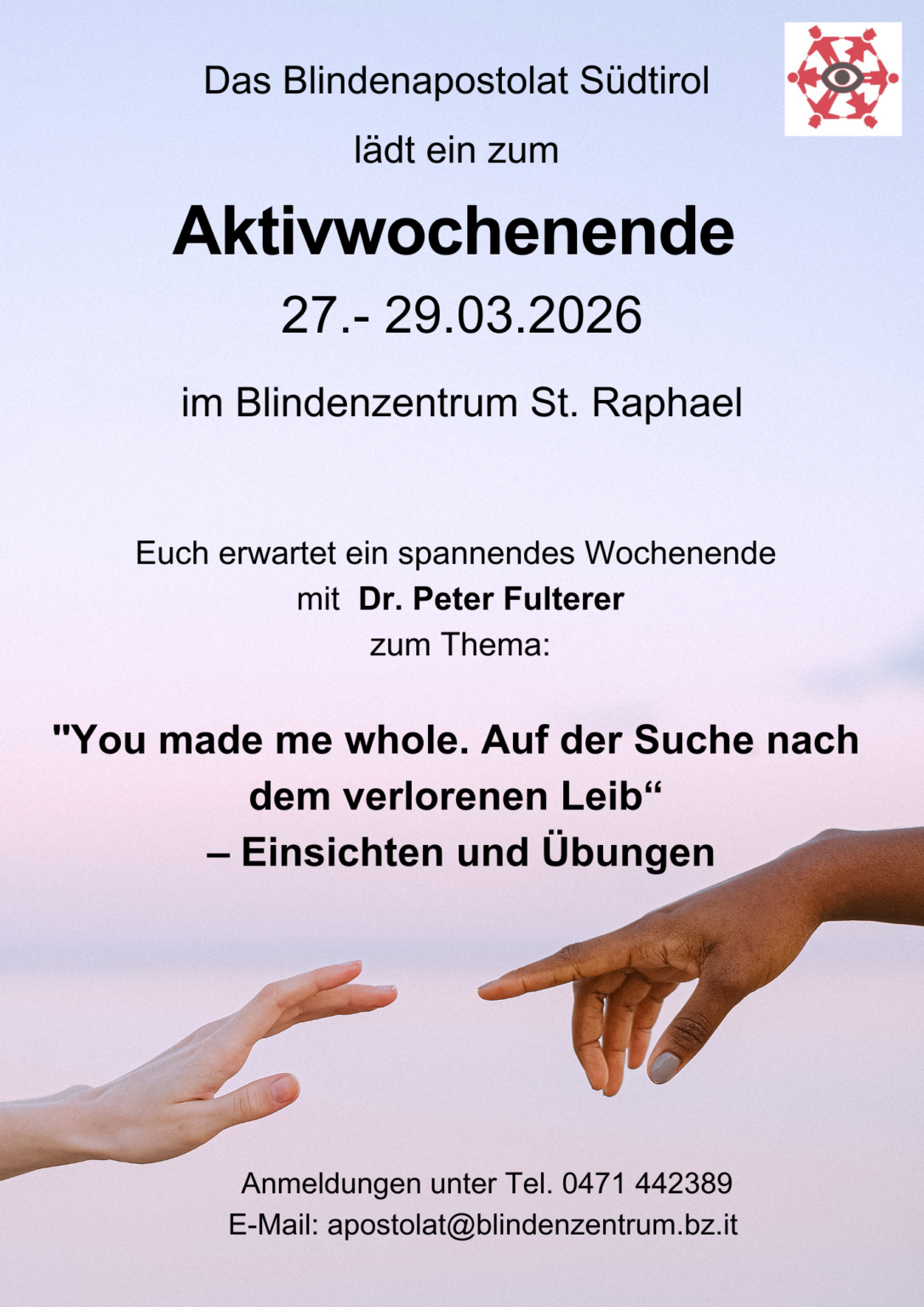 Einladung Aktivwochenende 27.-29.03.2026